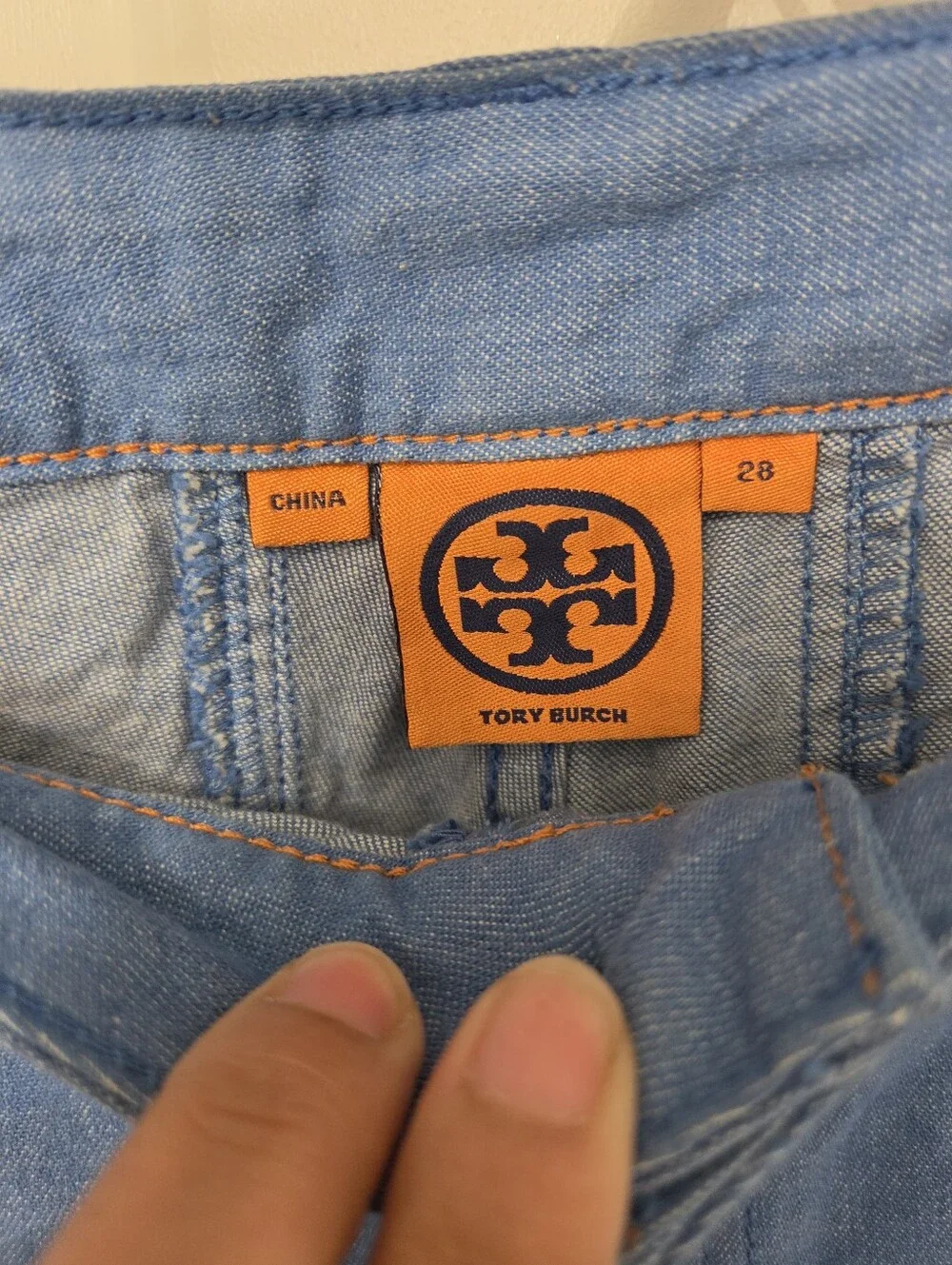TORY BURCH Women's Wide Leg Blue Jeans Pants Size 8